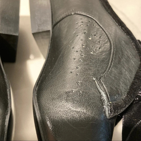 JOHN FLUEVOG Sz 6 Era Leather Velvet Ribbon  Shoes - Picture 10 of 16